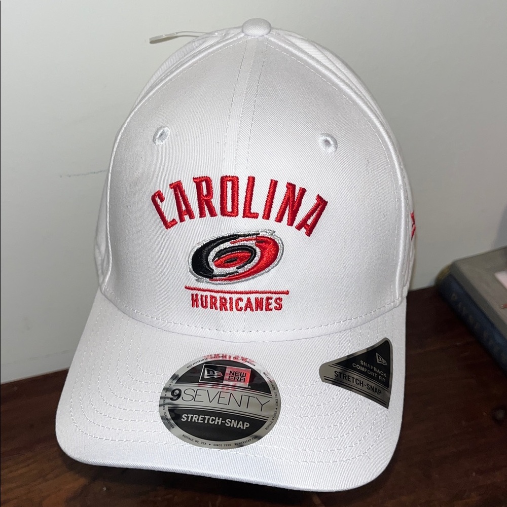 New Carolina Hurricanes White Sewn Eye stretch snap Trucker SnapBack Cap Hat